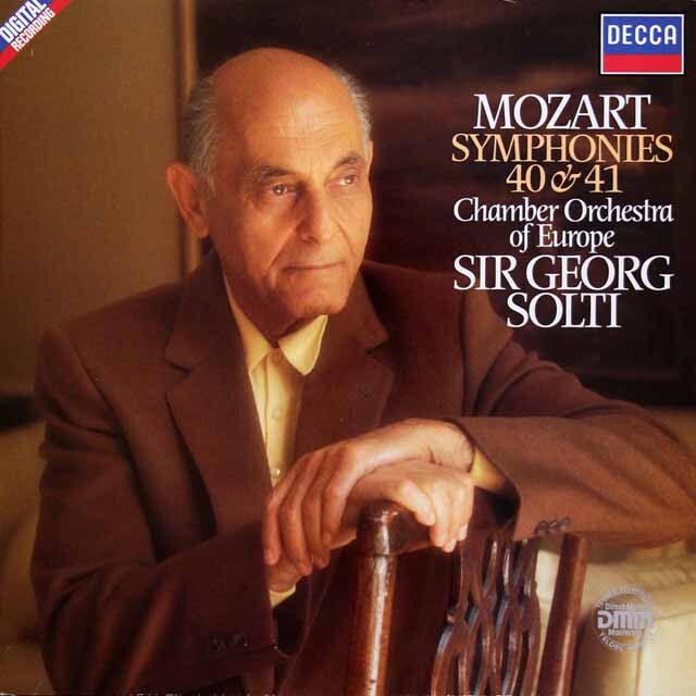 ショルティのモーツァルト/交響曲第40&41番　独DECCA　3624　LP レコード