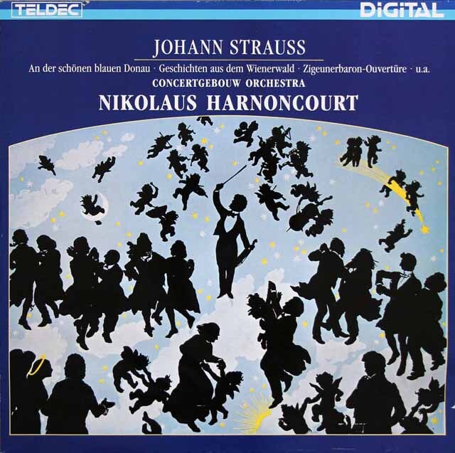 アーノンクールのJ.シュトラウスII/「美しく青きドナウ」ほか　独TELDEC　3624　LP レコード