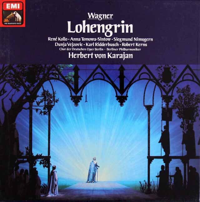 カラヤンのワーグナー/「ローエングリン」全曲　独EMI　3624　LP レコード