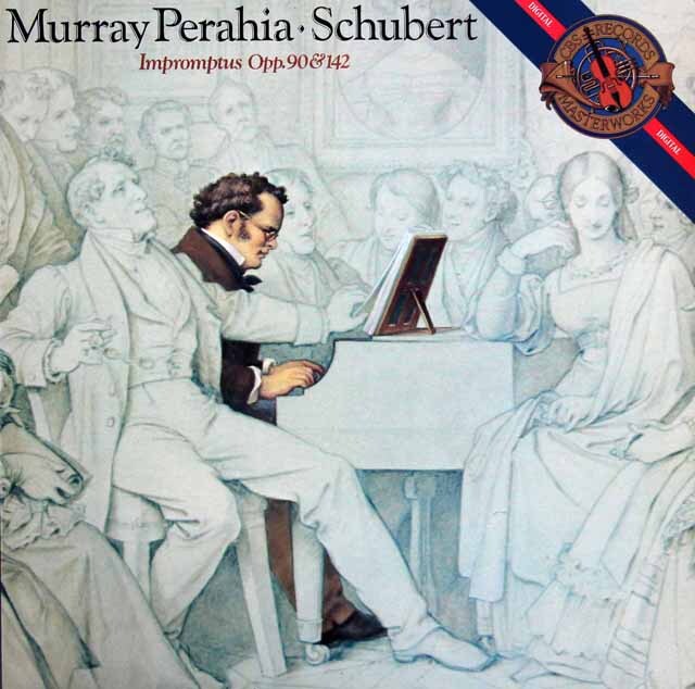 ペライアのシューベルト/即興曲 作品90、作品142　蘭CBS　3625　LP レコード