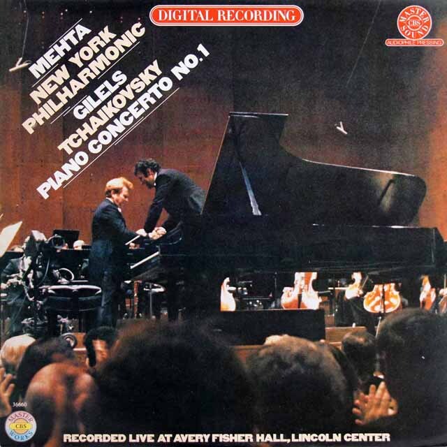ギレリス、メータのチャイコフスキー/ピアノ協奏曲第1番　独CBS　3625　LP レコード