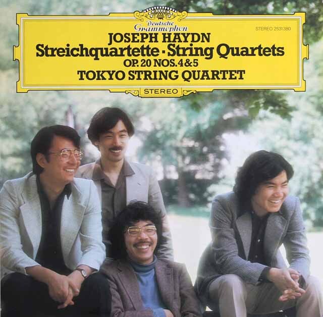 東京クヮルテットのハイドン/弦楽四重奏曲第34、35番　独DGG　3625　LP レコード