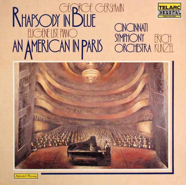 カンゼルのガーシュウィン/「ラプソディ・イン・ブルー」、「パリのアメリカ人」　独TELARC　3625　LP レコード