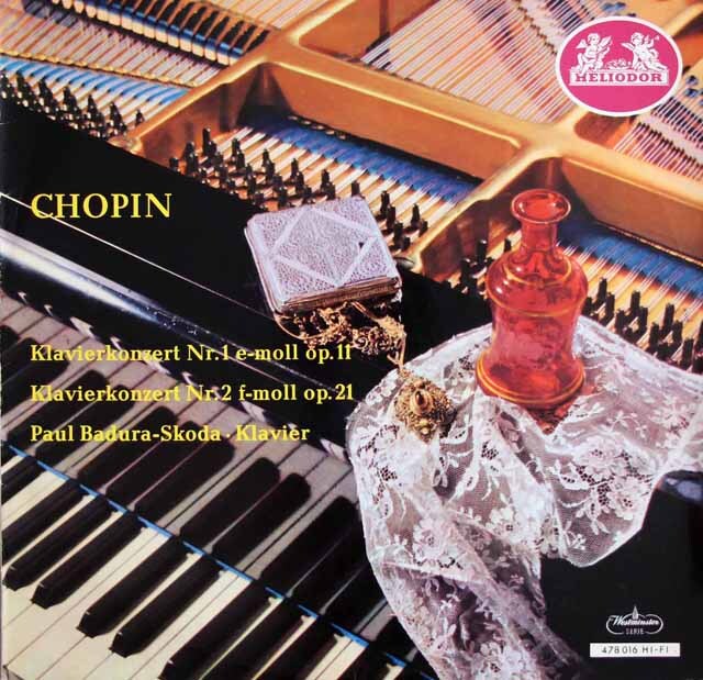 スコダ、ロジンスキのショパン/ピアノ協奏曲第1、2番　独HELIODOR　3625　LP レコード