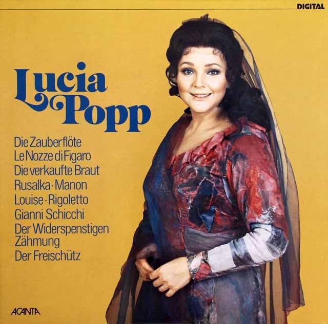 ポップのオペラ・アリア集　独ACANTA　3625　LP レコード