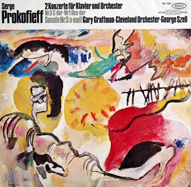グラフマン、セルのプロコフィエフ/ピアノ協奏曲第1、3番ほか　独EPIC　3625　LP レコード