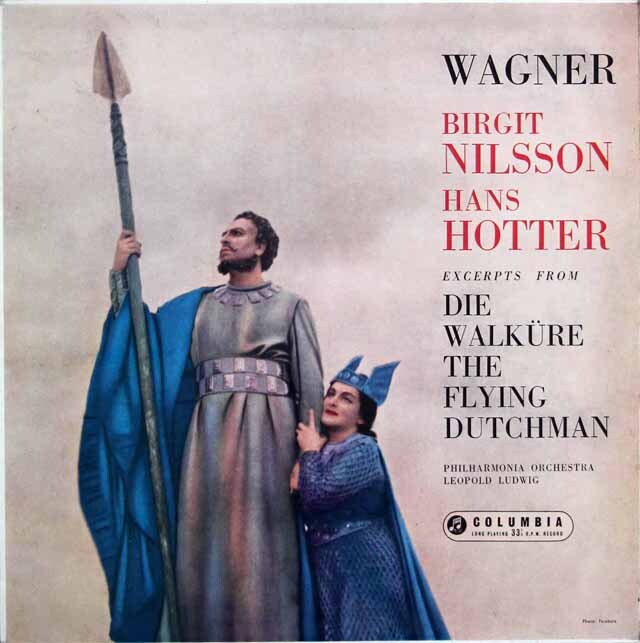 ニルソン、ホッターのワーグナー/「ワルキューレ」、「さまよ二えるオランダ人」からの重唱集　英Columbia　3625　LP レコード