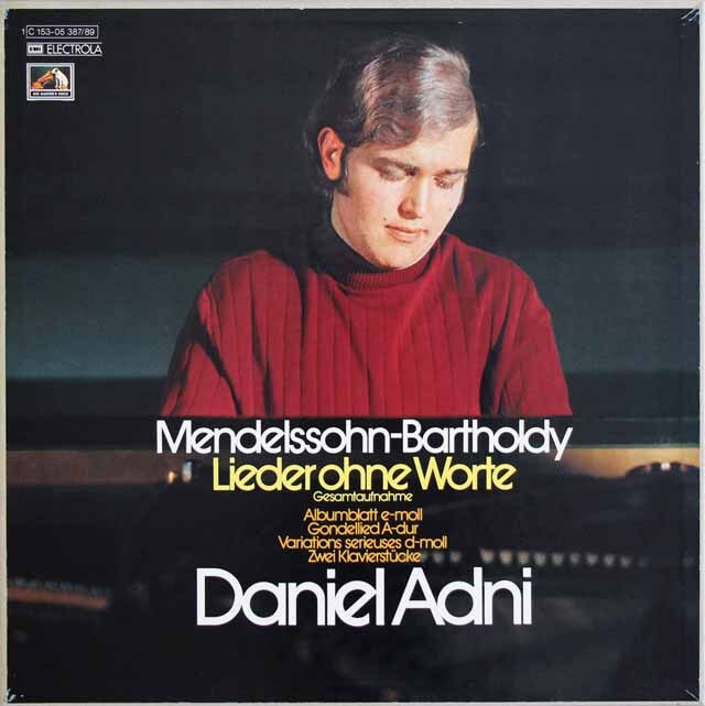 アドニのメンデルスゾーン/無言歌集ほか　独EMI　3625　LP レコード