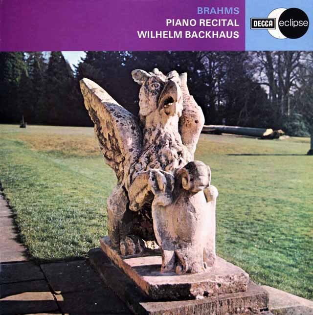 【オリジナル盤】　バックハウスのブラームス/ピアノ・リサイタル、6つの小品Op118ほか　英DECCA (eclipse)　3626　LP レコード