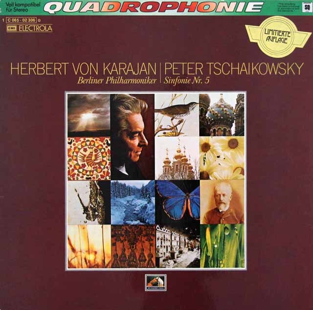 カラヤンのチャイコフスキー/交響曲第5番　独EMI　3626　LP レコード