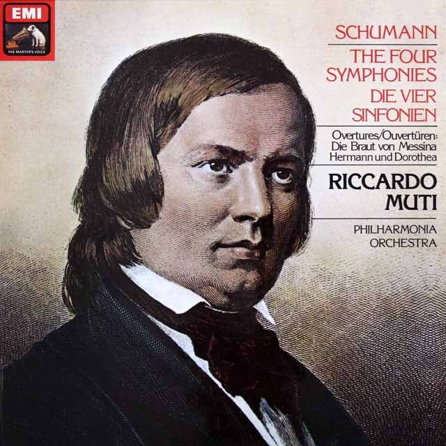 ムーティのシューマン/交響曲全集　英EMI　3626　LP レコード