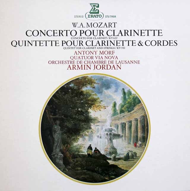 モルフ、A.ジョルダンのモーツァルト/クラリネット協奏曲ほか　仏ERATO　3626　LP レコード