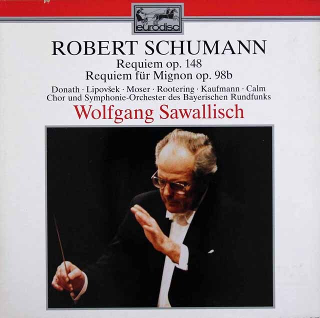 サヴァリッシュのシューマン/レクイエム ほか　独eurodisc　3626　LP レコード
