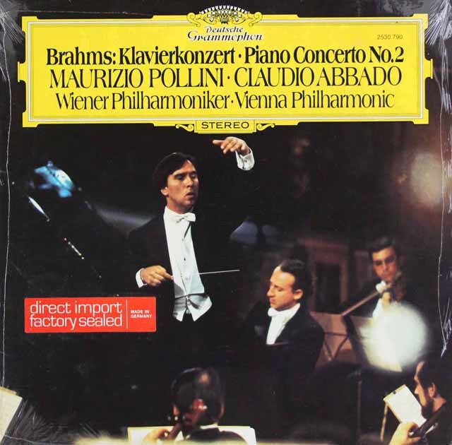 ポリーニ、アバドのブラームス/ピアノ協奏曲第2番　独DGG　3627　LP レコード
