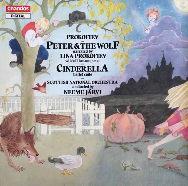 ネーメ・ヤルヴィのプロコフィエフ/「ピーターと狼」ほか　英Chandos　3627　LP レコード