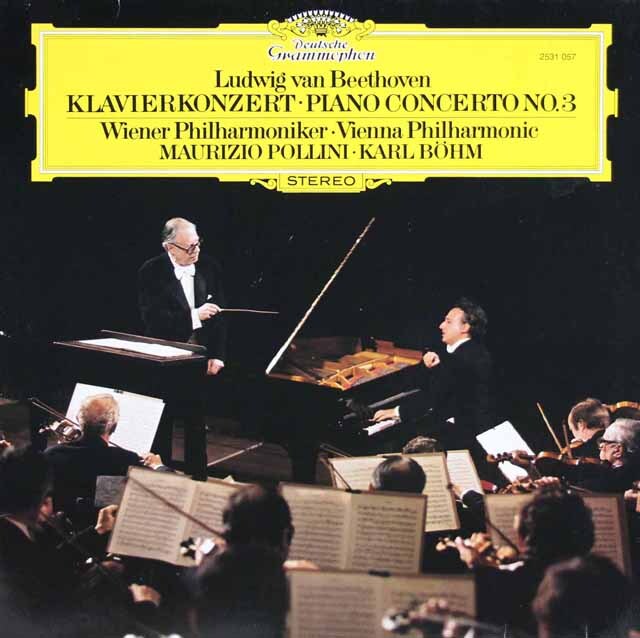 ポリーニ、ベームのベートーヴェン/ピアノ協奏曲第3番　独DGG　3628　LP レコード