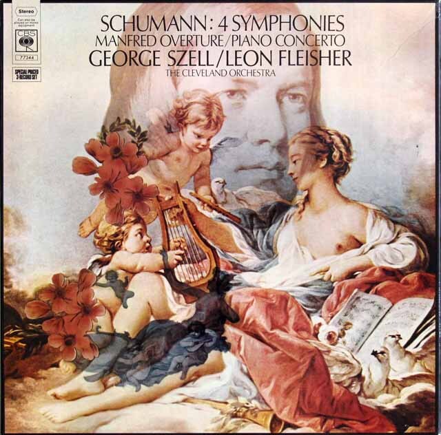 セルのシューマン/交響曲第1～4番 ほか　英CBS　3628　LP レコード