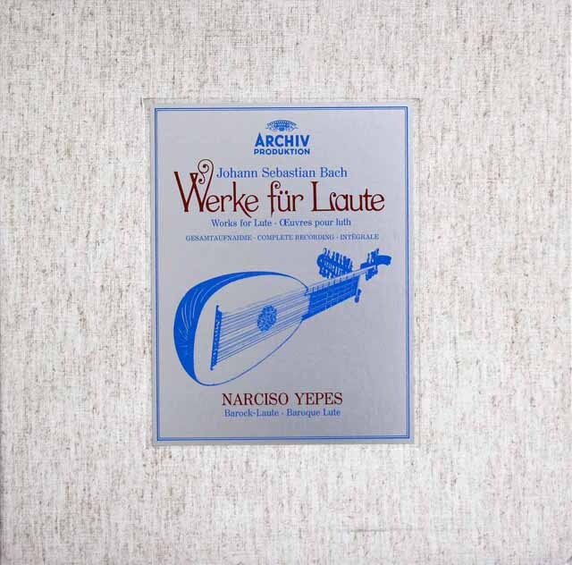 イエペスのバッハ/リュート作品集　独ARCHIV　3628　LP レコード