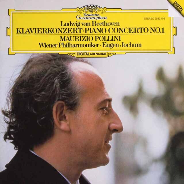 ポリーニ、ヨッフムのベートーヴェン/ピアノ協奏曲第1番　独DGG　3629　LP レコード