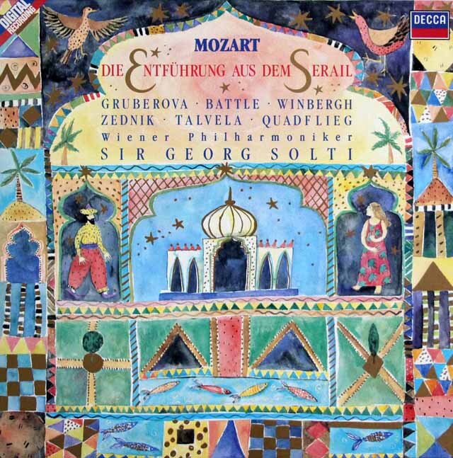 ショルティのモーツァルト/歌劇「後宮からの誘拐」全曲　蘭DECCA　3629　LP レコード