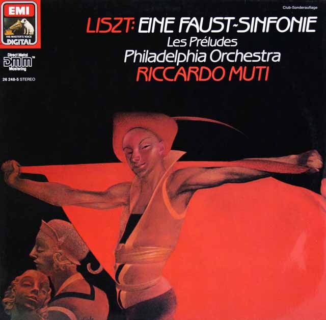 ムーティのリスト/ファウスト交響曲　独EMI　3629　LP レコード