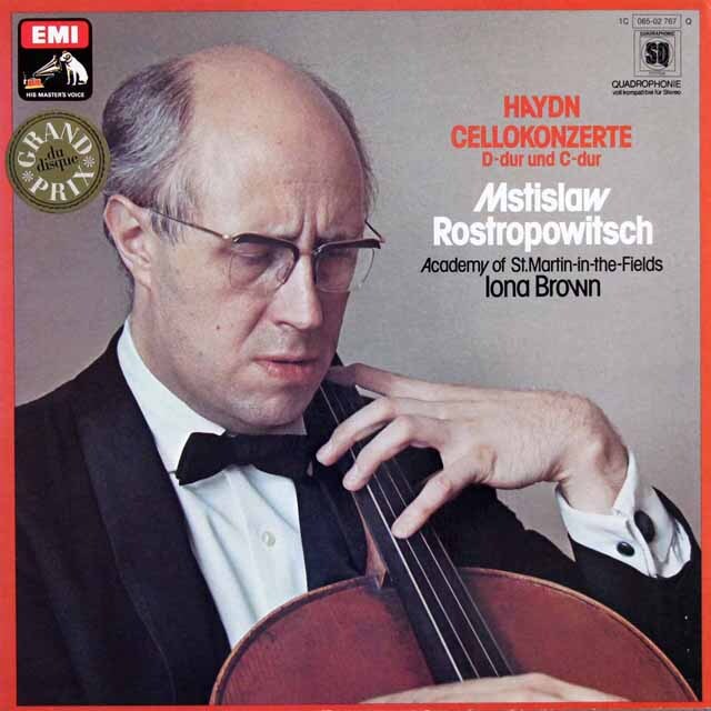 ロストロポーヴィチのハイドン/チェロ協奏曲第1、2番　独EMI　3629　LP レコード