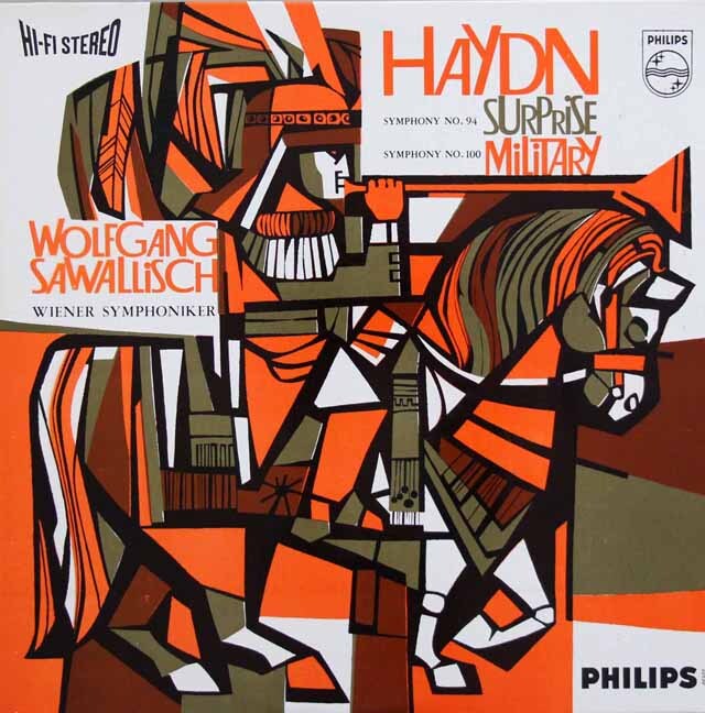 サヴァリッシュのハイドン/交響曲第94番「驚愕」、第100番「軍隊」　蘭PHILIPS　3629　LP レコード