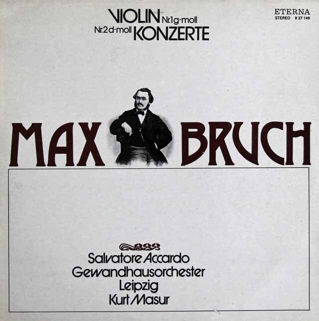 アッカルド、マズアのブルッフ/ヴァイオリン協奏曲第1、2番　独ETERNA　3629　LP レコード