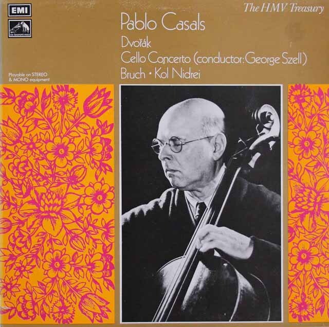 カザルス、セルのドヴォルザーク/チェロ協奏曲ほか　英EMI　3629　LP レコード