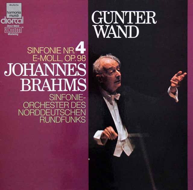 ヴァントのブラームス/交響曲第4番　独HM　3629　LP レコード
