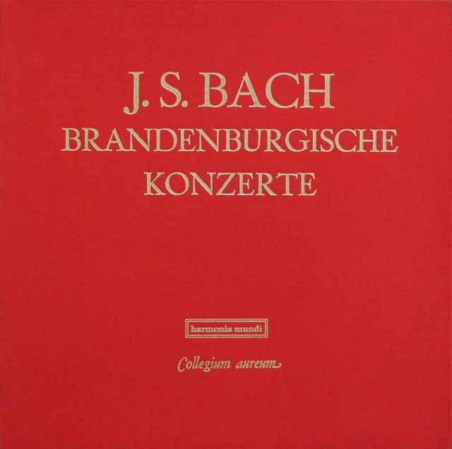 コレギウム・アウレウムのバッハ/ブランデンブルク協奏曲全集　独HM　3629　LP レコード