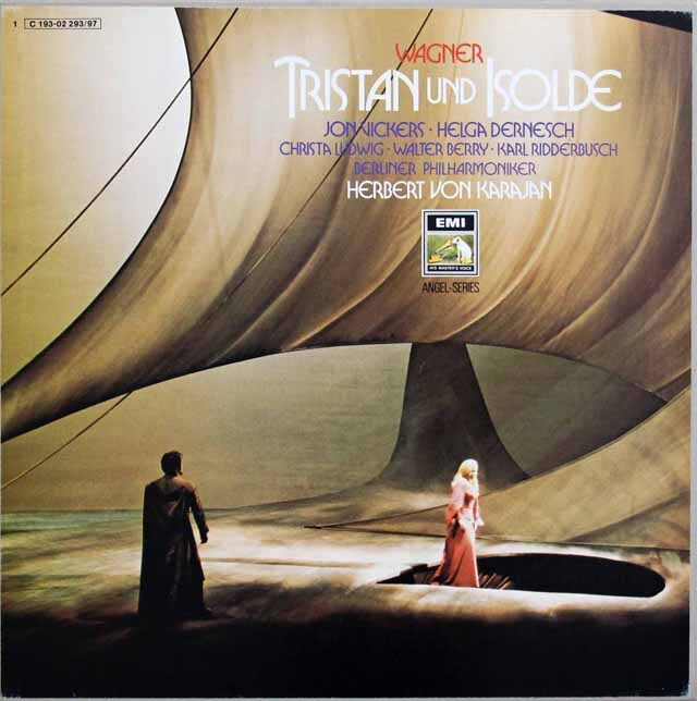 カラヤンのワーグナー/「トリスタンとイゾルデ」全曲　独EMI　3630　LP レコード