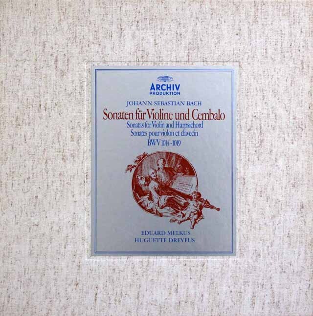 メルクス、ドレフュスのバッハ/ヴァイオリンソナタ集　独ARCHIV　3630　LP レコード