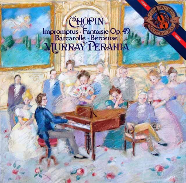 ペライアのショパン/即興曲集ほか　蘭CBS　3630　LP レコード