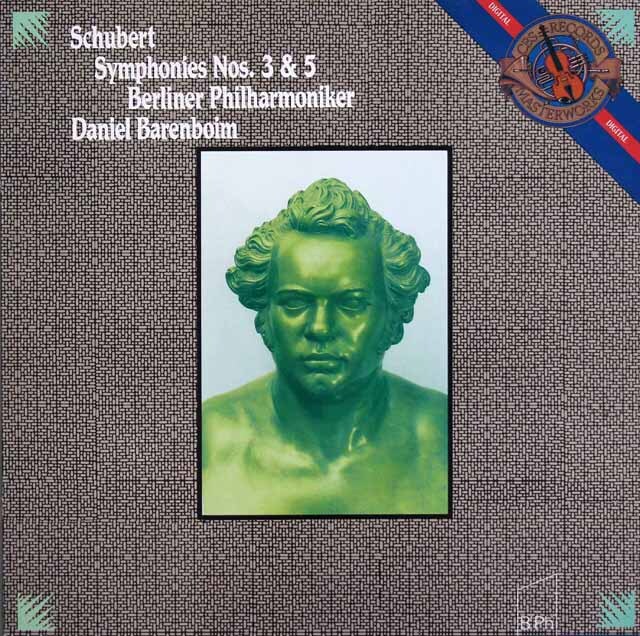 バレンボイムのシューベルト/交響曲第3、5番　蘭CBS　3630　LP レコード