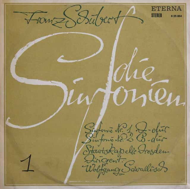 【直筆サイン入り】　サヴァリッシュのシューベルト/交響曲全集　独ETERNA　3630　LP レコード