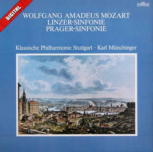 ミュンヒンガーのモーツァルト/交響曲第36番「リンツ」、第38番「プラハ」　独Intercord　3630　LP レコード