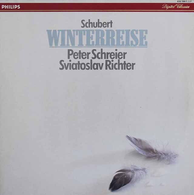 シュライアー、リヒテルのシューベルト/歌曲集「冬の旅」　蘭PHILIPS　3630　LP レコード