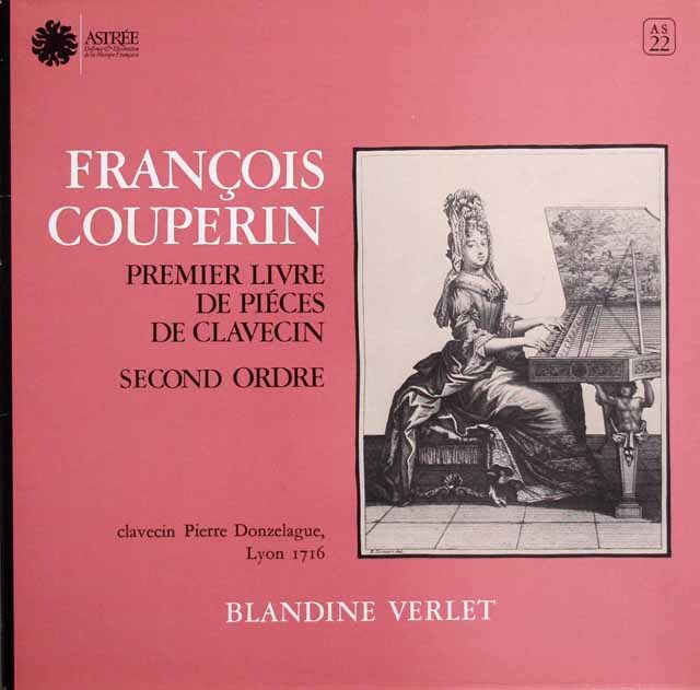 ヴェルレのクープラン/クラヴサン曲集第1巻第2組曲　仏ASTREE　3630　LP レコード