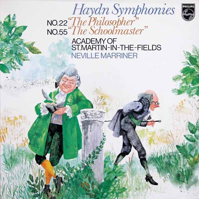 マリナーのハイドン/交響曲「哲学者」&「校長先生」　蘭PHILIPS　3630　LP レコード