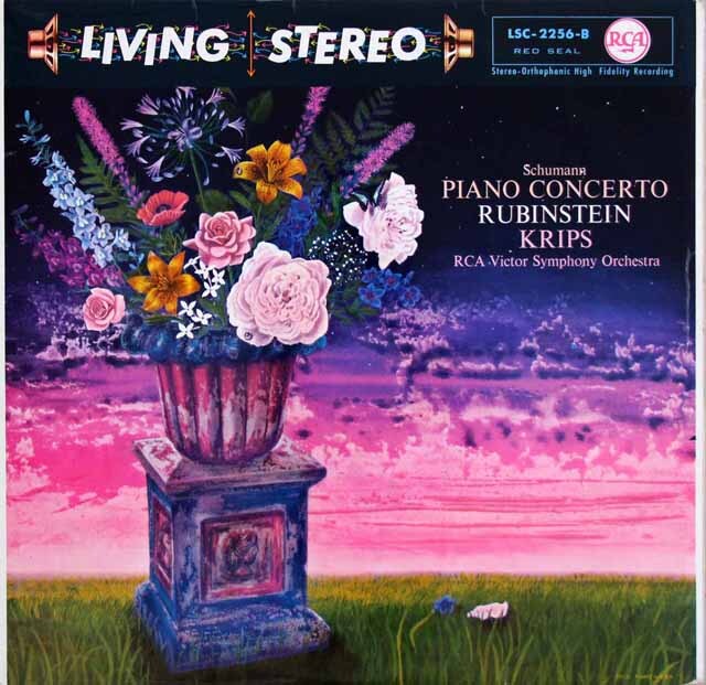 【独最初期盤】　ルービンシュタインのシューマン/ピアノ協奏曲　独RCA　3631　LP レコード