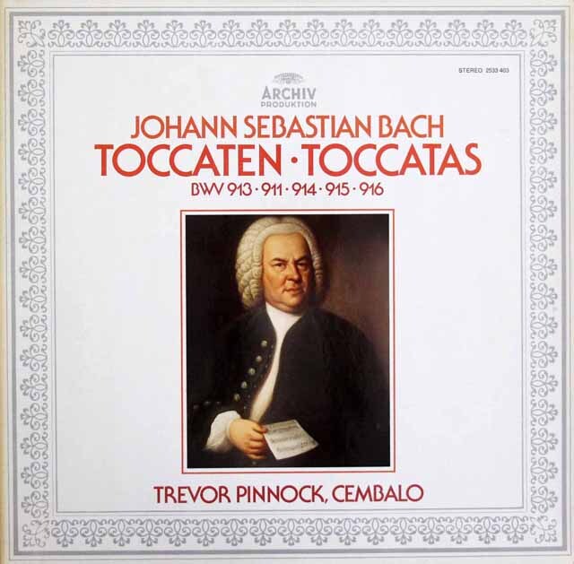 ピノックのバッハ/トッカータほか　独ARCHIV　3632　LP レコード