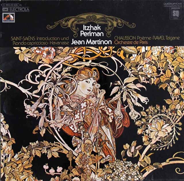 パールマン&マルティノンのラヴェル/ツィガーヌほか　独EMI　3632　LP レコード