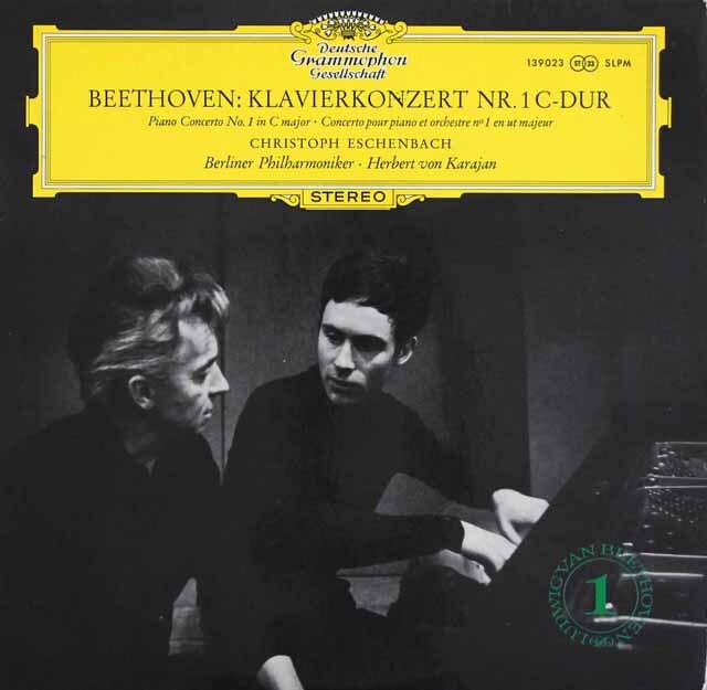 【チューリップレーベル】エッシェンバッハ、カラヤンのベートーヴェン/ピアノ協奏曲第1番　独DGG　3633　LP レコード