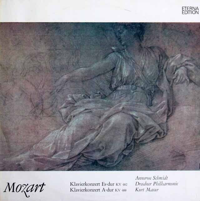 シュミット、マズアのモーツァルト/ピアノ協奏曲第22、23番　独ETERNA　3633　LP レコード