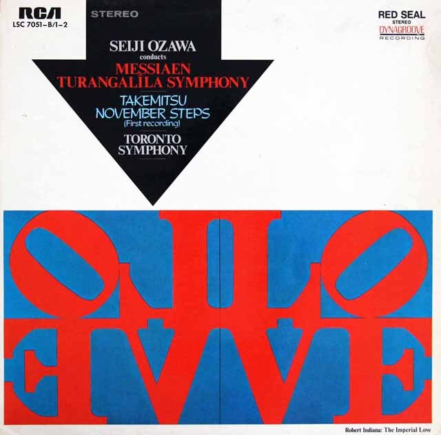 小澤のメシアン/トゥーランガリラ交響曲ほか　独RCA　3633　LP レコード