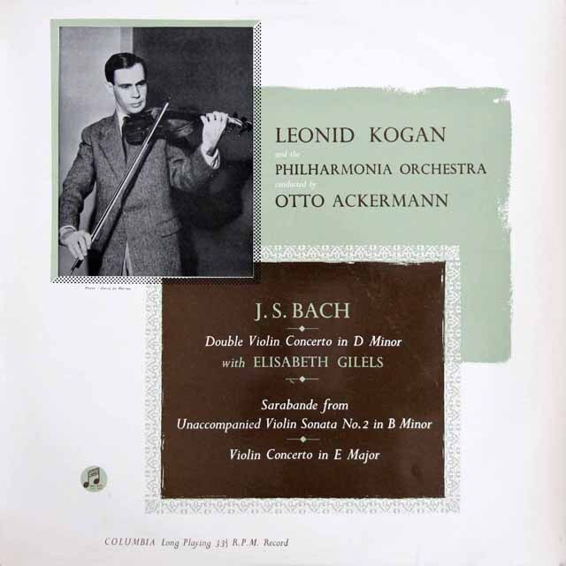 【オリジナル盤】　コーガンのバッハ/2つのヴァイオリンのための協奏曲　英Columbia　3633　LP レコード