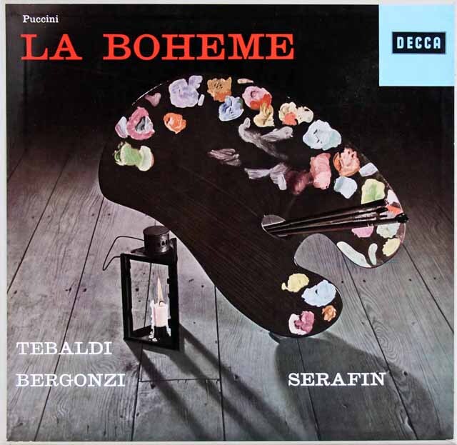 セラフィンのプッチーニ/「ボエーム」全曲　独DECCA　3633　LP レコード