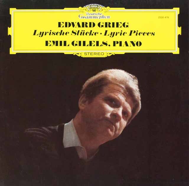 ギレリスのグリーグ/抒情小曲集より　独DGG　3634　LP レコード