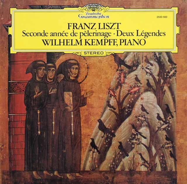 ケンプのリスト/巡礼の年　第2年「イタリア」ほか　独DGG　3634　LP レコード